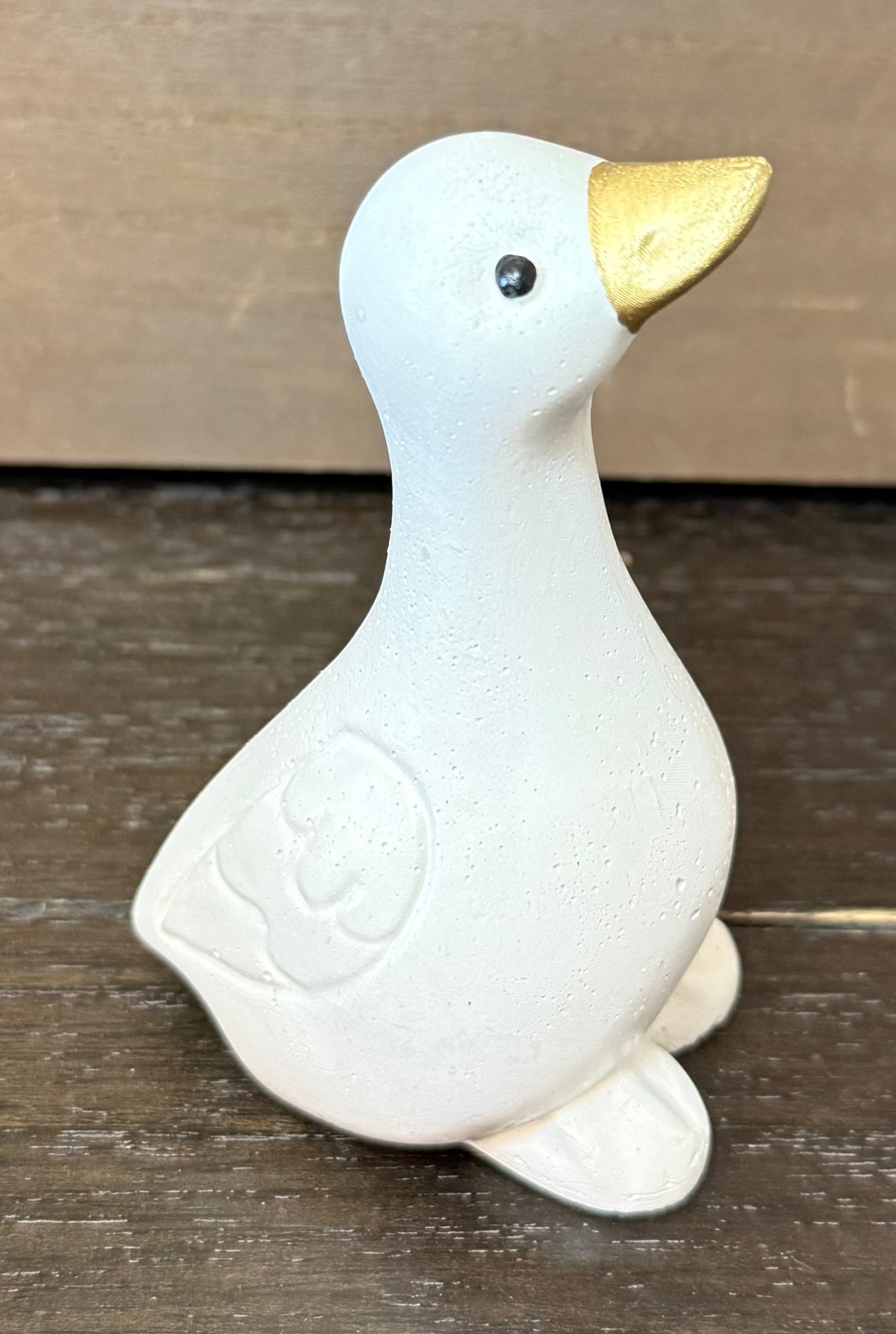 Mini 4" Concrete Goose Figurine