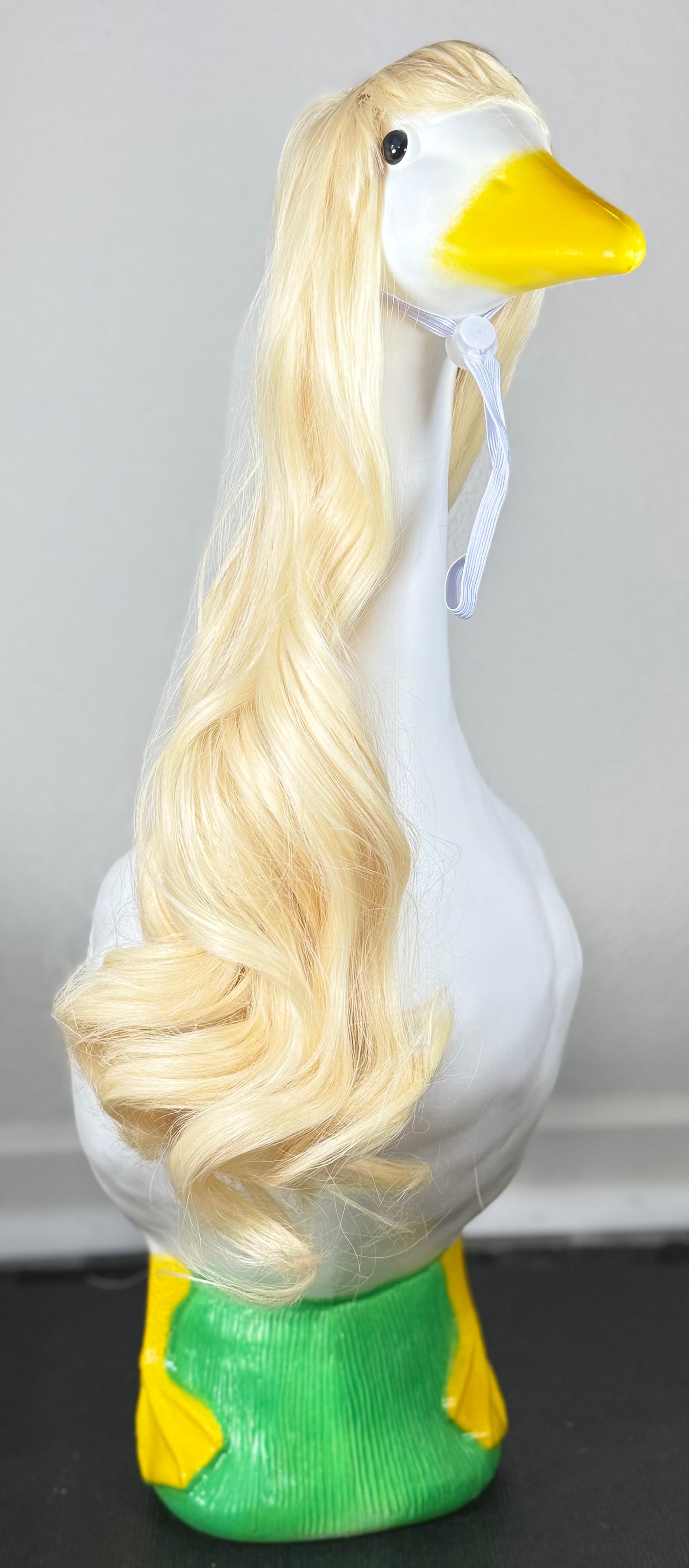 Blonde Porch Goose Wig – Long Wavy Hair for Porch Goose Decoration | Goose Accessories | Porch Decor Outfit