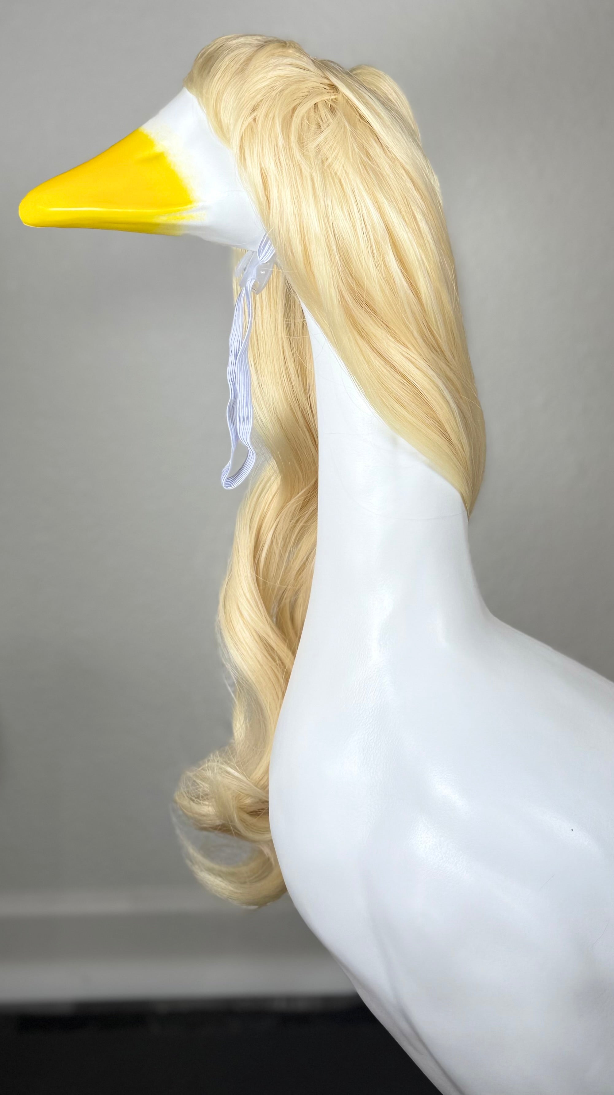 Blonde Porch Goose Wig – Long Wavy Hair for Porch Goose Decoration | Goose Accessories | Porch Decor Outfit