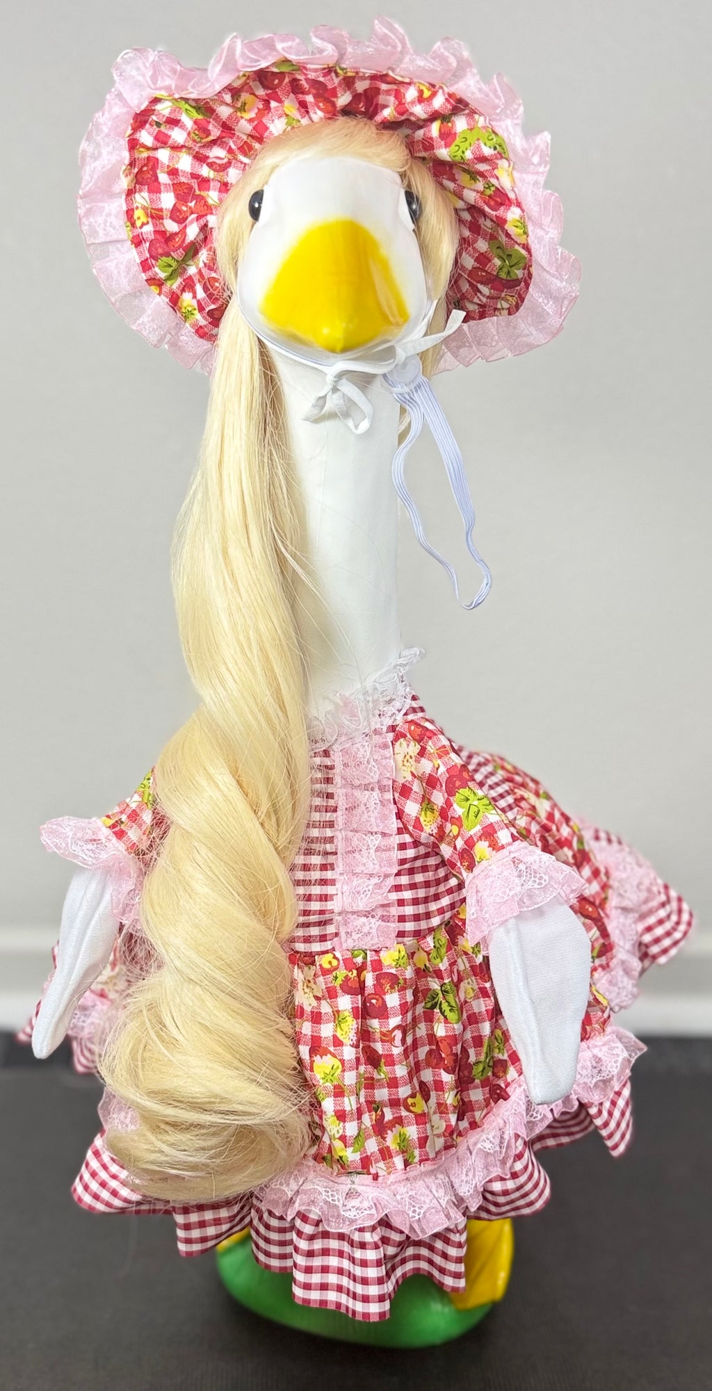 Blonde Porch Goose Wig – Long Wavy Hair for Porch Goose Decoration | Goose Accessories | Porch Decor Outfit