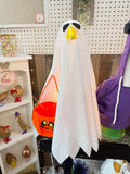 Ghost Goose Costume with Pumpkin Bucket