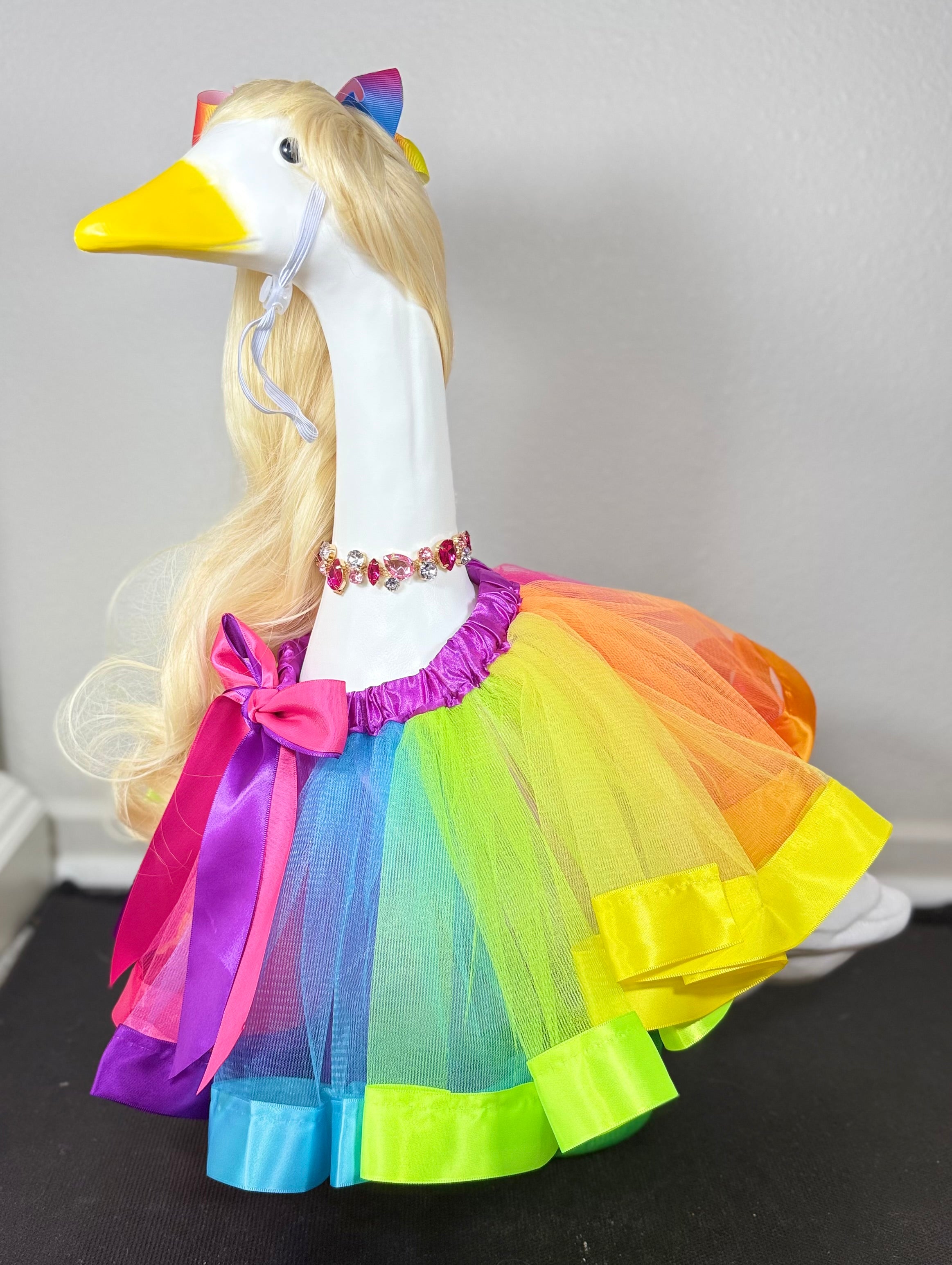 Rainbow & Pastel Tutu Goose Outfit Set – Porch Goose Dress