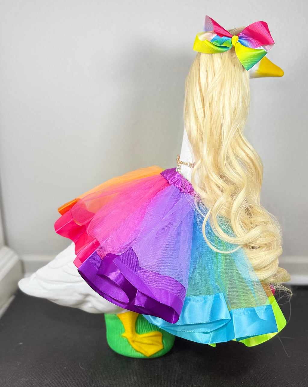 Rainbow & Pastel Tutu Goose Outfit Set – Porch Goose Dress
