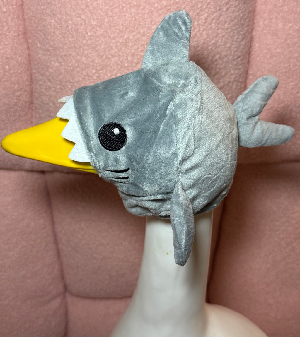 Animal Goose Hats for Porch Geese | Plush Dinosaur & Shark Goose Accessories