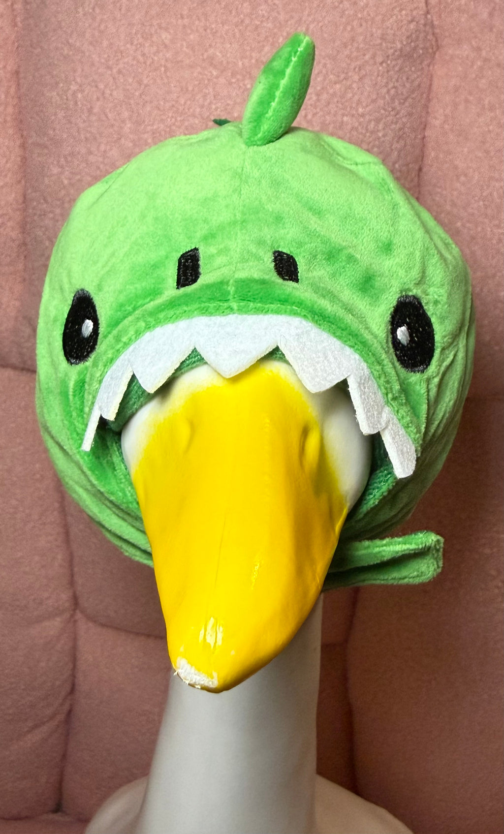 Animal Goose Hats for Porch Geese | Plush Dinosaur & Shark Goose Accessories