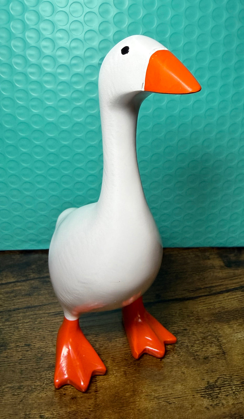 7” Desktop Goose with Magnetic Beak | Wooden Goose Figurine