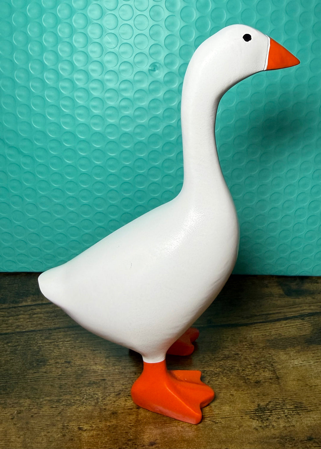 7” Desktop Goose with Magnetic Beak | Wooden Goose Figurine
