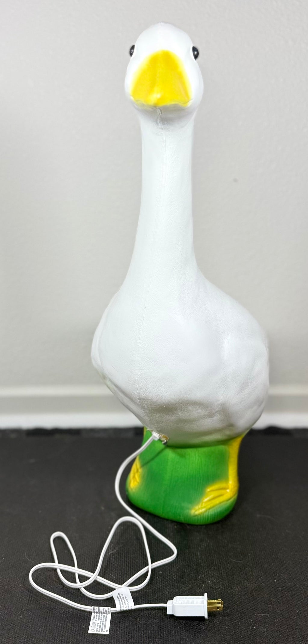 Light-Up Porch Goose Statue – 23” Glow Goose Base for Outfits & Accessories