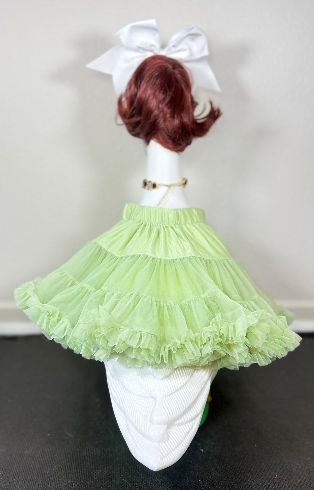 Signature Tutu Goose Outfit Set – Bow + Gem Necklace (Blush Pink, Mint Green, or Ruby Red)